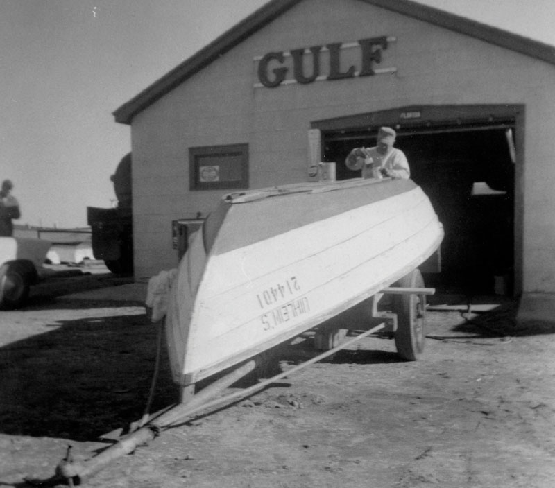 1959-Henry-Sr.-outside-marina-working-on-boat
